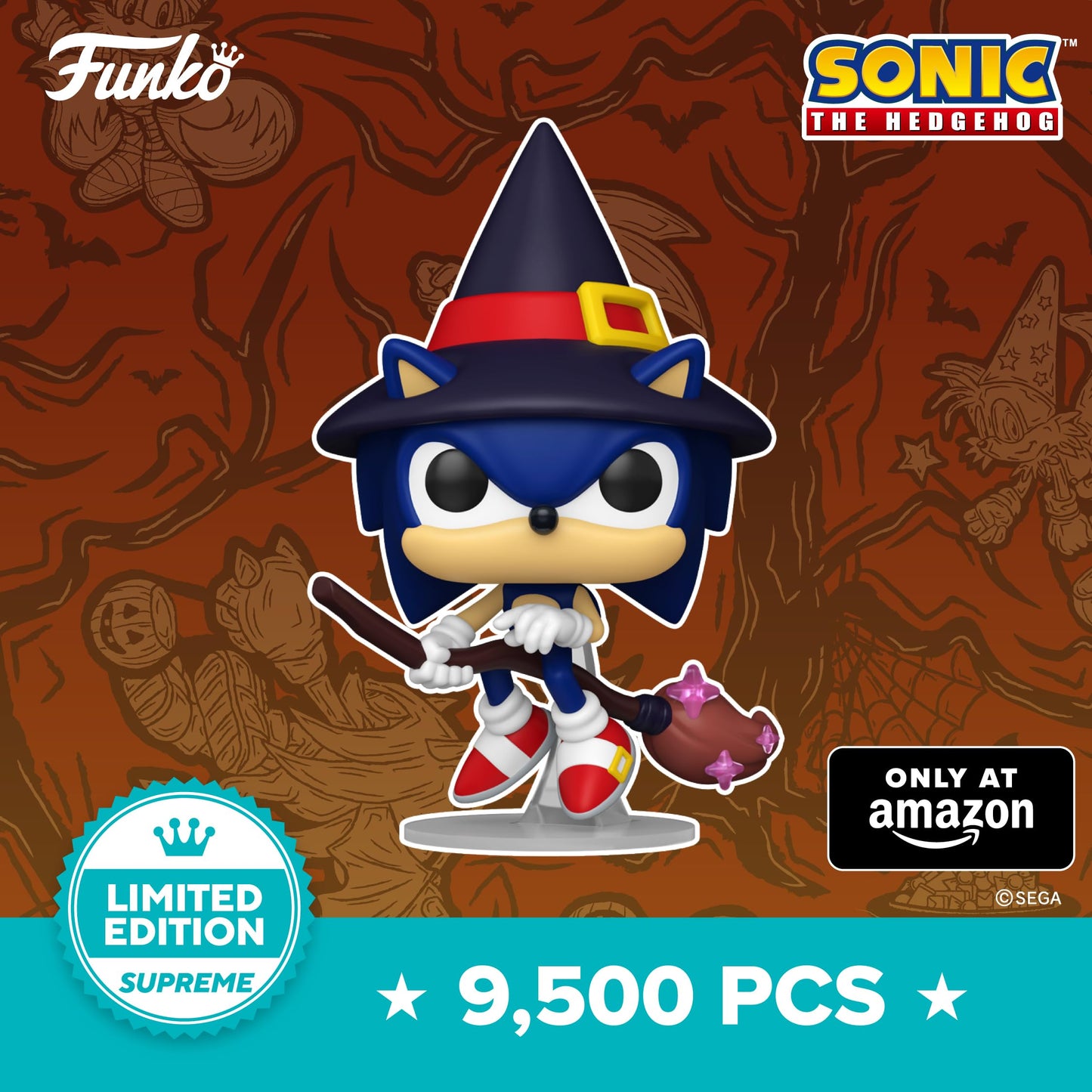 Funko POP! Supreme Limited Edition: Sonic The Hedgehog - Sonic on Broom