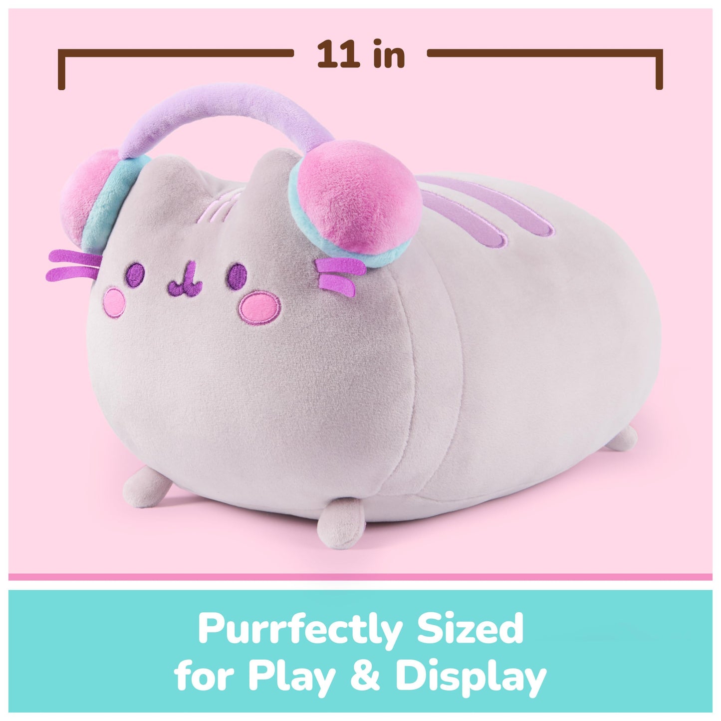 GUND Pusheen Gamer Squisheen 11-Inch Squishy Plush Toy; Ages 8+
