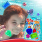 JA-RU Dive Fun Crystal Gems Diving Toys (1 Pack 4 Gems) Beach, Bath, & Pool Toys for Kids, Girls & Boys. Swimming Underwater Diving Activity Water