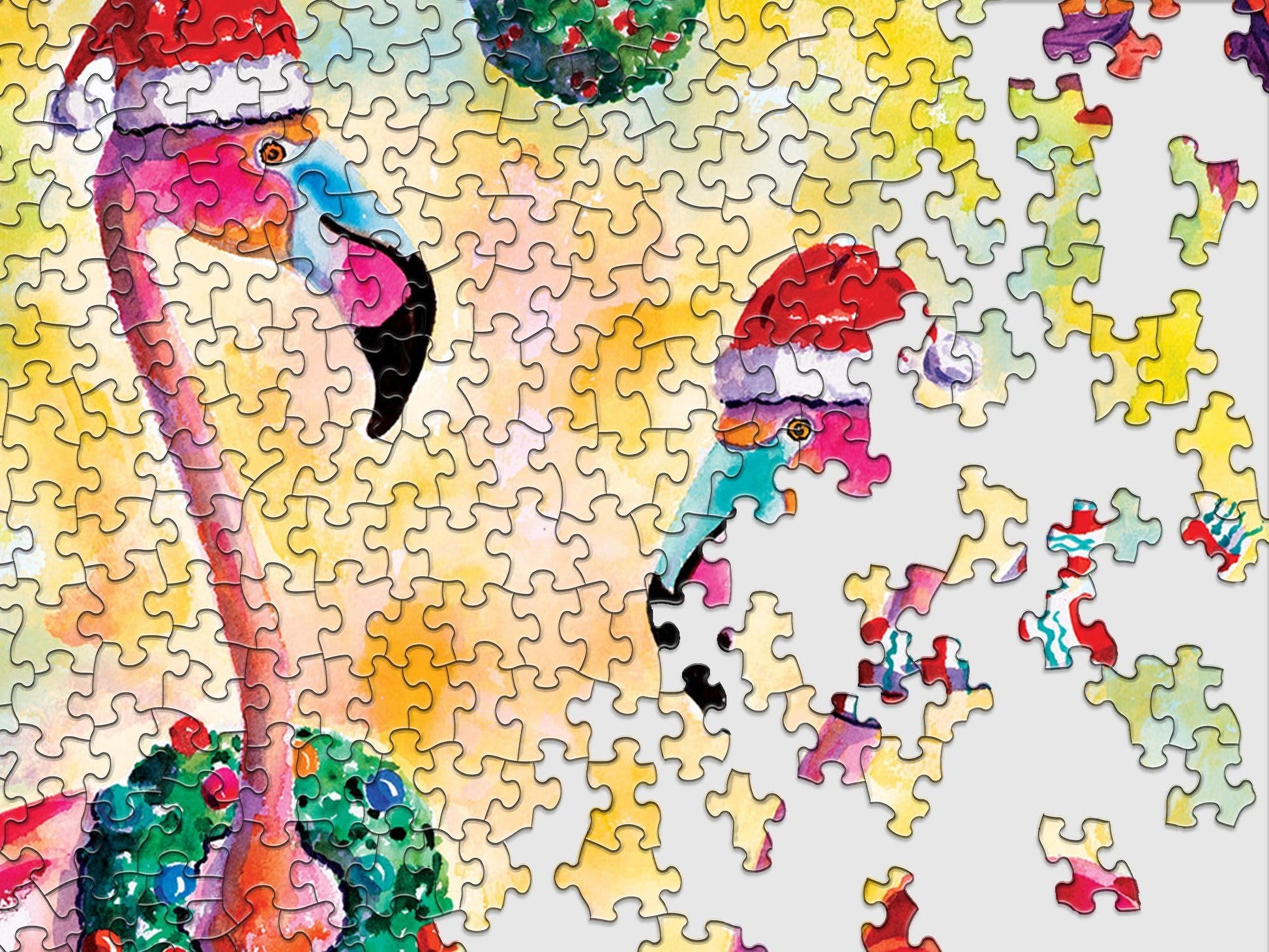 Springbok Festive Flamingos 500 Piece Jigsaw Puzzle for Adults