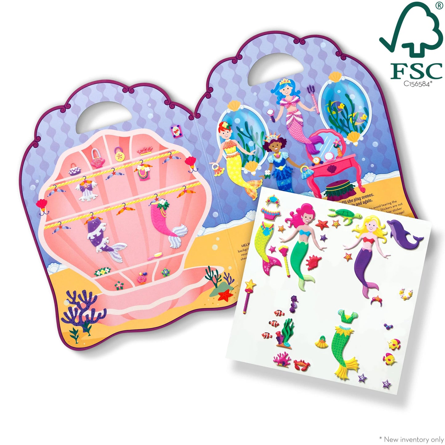 Melissa & Doug Puffy Sticker Play Set, Mermaid