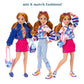 Disney ILY 4EVER Fashion Dolls Red Hair Stitch 11.5" Tall with 13 Points of Articulation, Two Complete Mix-and-Match Outfits and Mickey Ring for You!