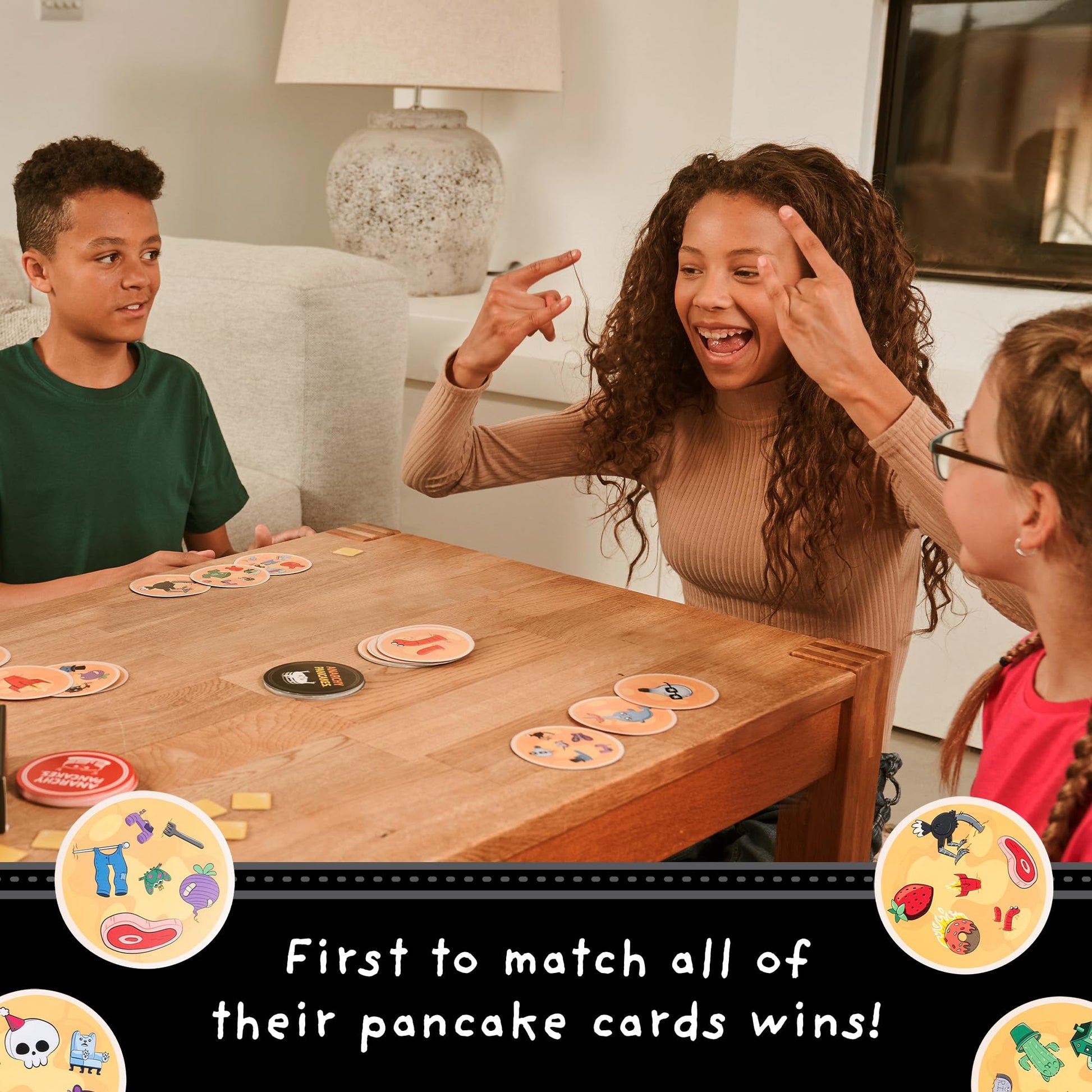 Exploding Kittens - Anarchy Pancakes, from The Makers of Spot It! - A Deliciously Fast-Paced Matching Game - 2-6 Players Ages 7+ - Great for Family