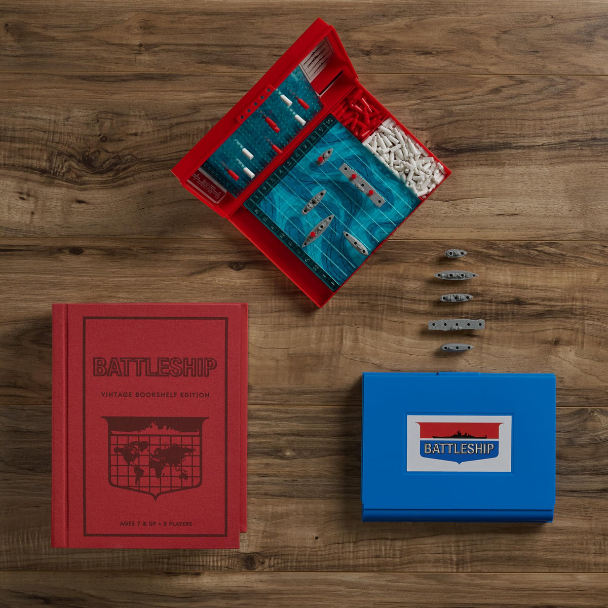 WS Game Company Battleship Vintage Bookshelf Edition Naval Strategy Game