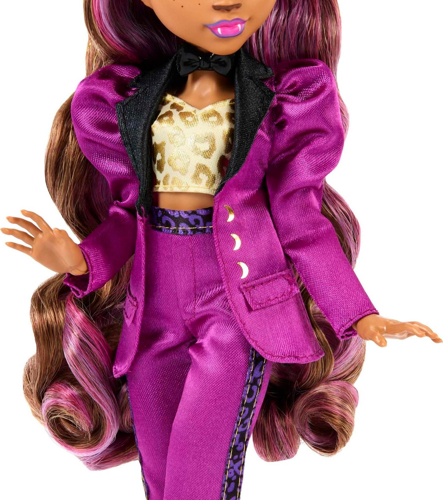 Monster High Doll, Clawdeen Wolf in Monster Ball Party Fashion with Themed Accessories Including Balloons