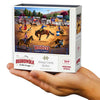 Boardwalk Sleepy Creek Rodeo 210 Piece Personal Puzzle, Jigsaw Puzzles with Premium Box, Horse Gifts for Adults, 6"x8"
