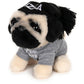 GUND Doug The Pug Pizza Hat Plush Stuffed Animal Dog, 5"