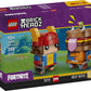 LEGO Fortnite BrickHeadz Beef Boss & Skye Figures - 288-Piece Video Game Building Set with Sword & Pickaxe Accessories, Collectible Gamer Decor Gift