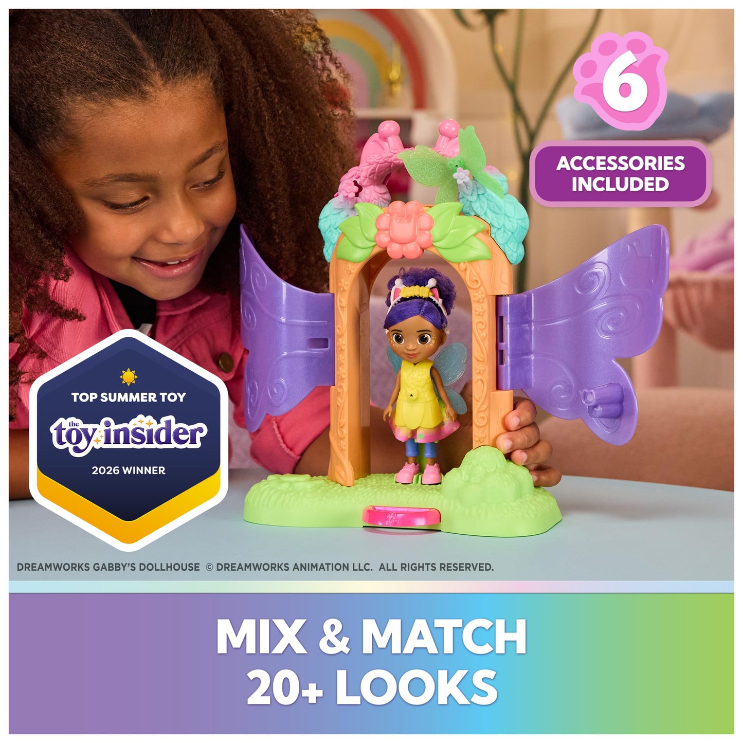 Gabby's Dollhouse Fairylandia, Fairy Magic Reveal Transforming Playset