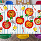 96 Pcs Back to School Plates and Napkins Set - Apple Disposable Tableware Kit, including Paper Plates, Napkins, Cups and Forks for All Grades First