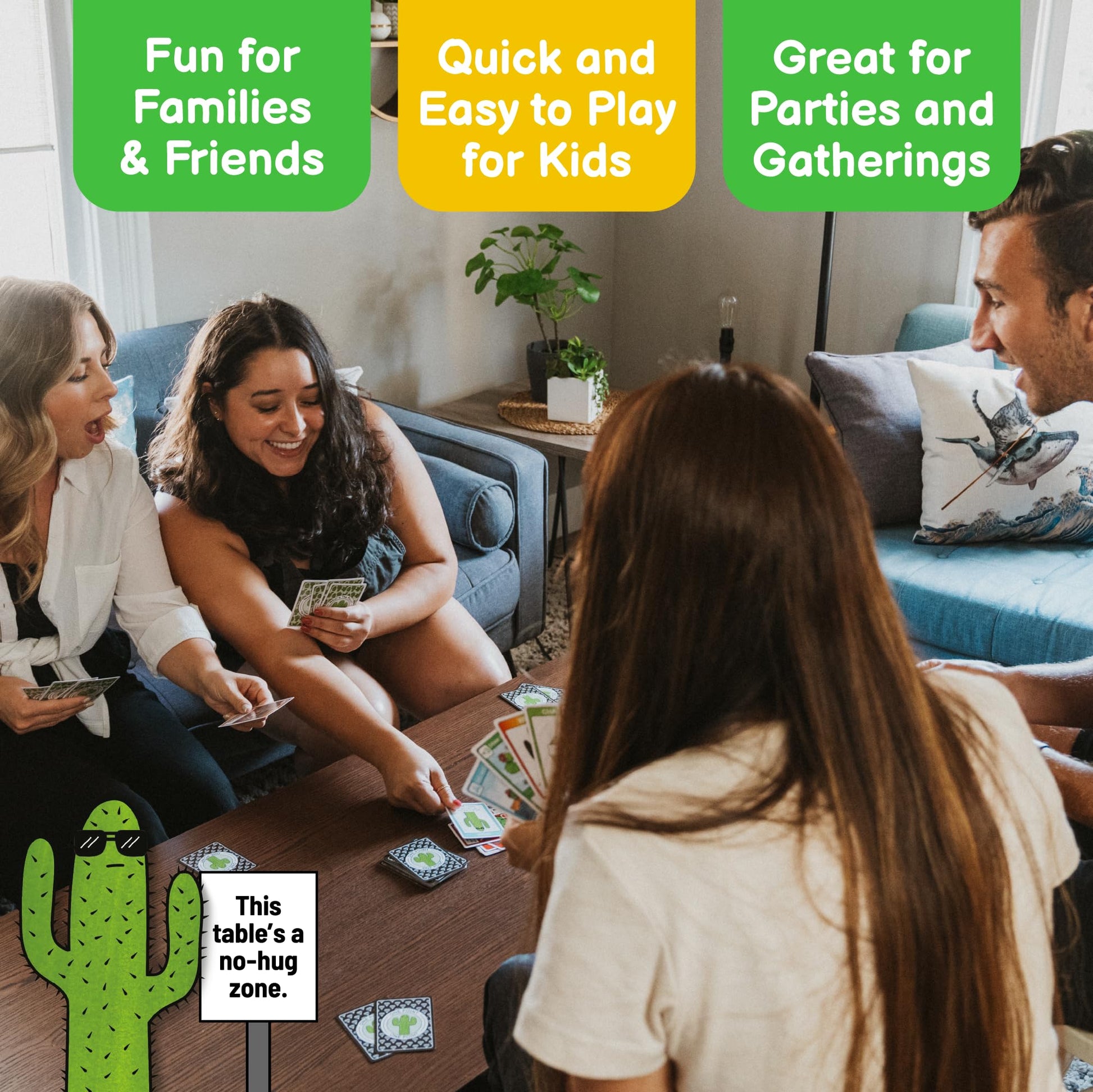 What's The Point? The Cactus Card Game - A Fun and Strategic Game for Families, Perfect for Family Play Night, Easy to Learn, Portable for Travel,