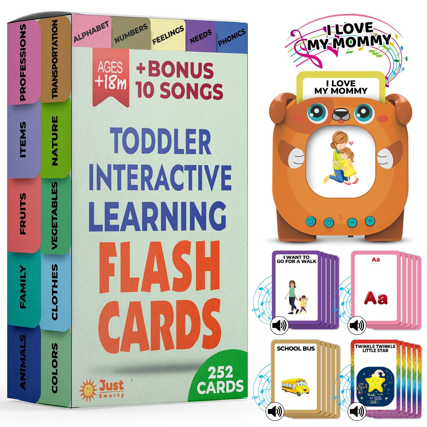 Just Smarty Talking Flash Cards for Toddlers