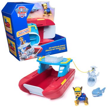 Paw Patrol Sea Patroller Vehicle with Chase and Shark Figure