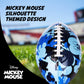Disney Mickey Mouse Youth Football, Silhouettes Design Small Mini Peewee Football for Kids, Size 5, Blue