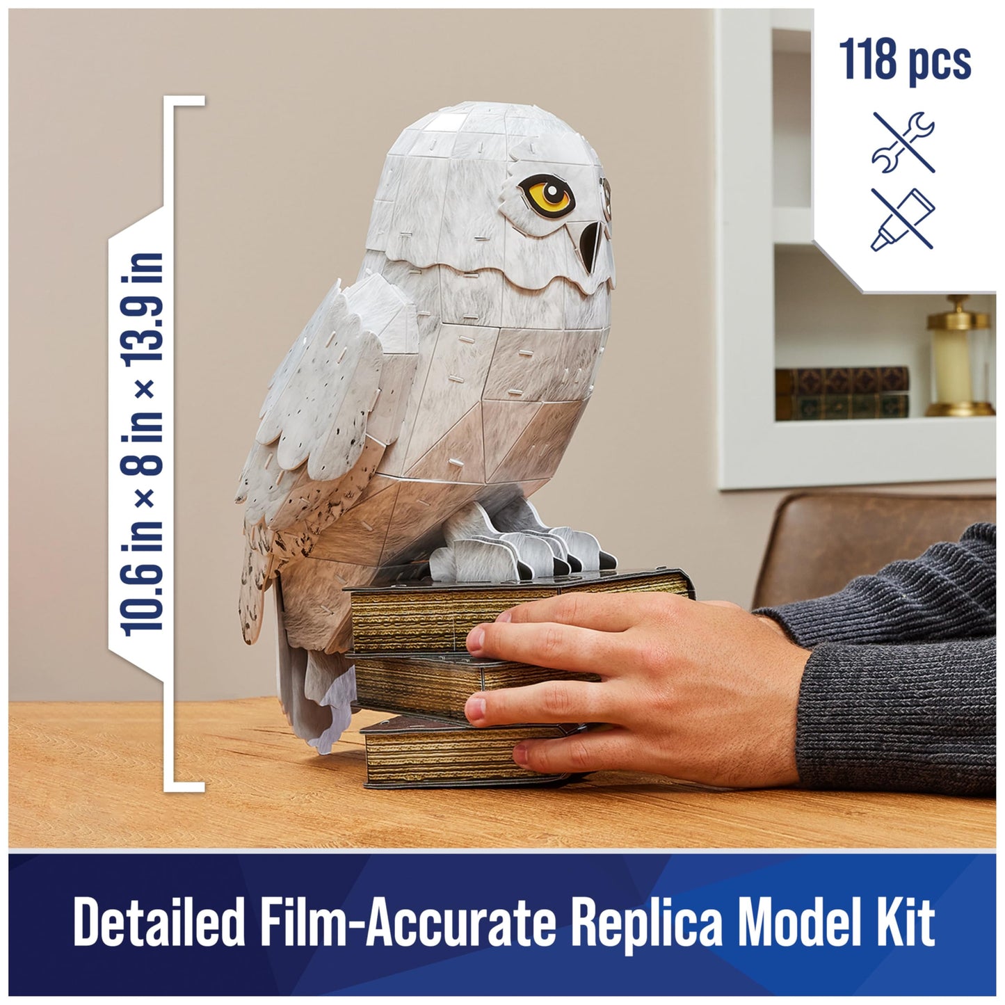 4D Build Harry Potter Hedwig the Owl 3D Puzzle Model Kit for Adults