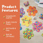 Fun Express DIY Foam Mosaic Flower Kit - Creative Craft Activity for Kids Fun and Engaging Home Project Easy to Assemble, Promotes Hand-Eye