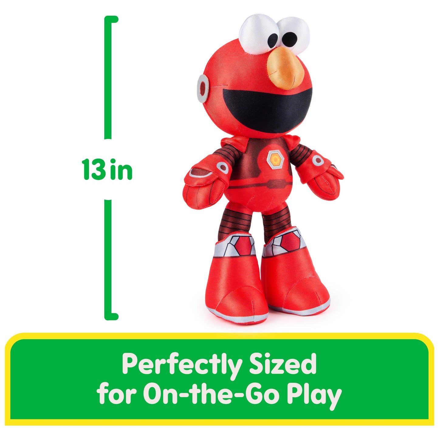 GUND Sesame Street Mecha Builder Elmo 14-Inch Plush Toy for Ages 1+