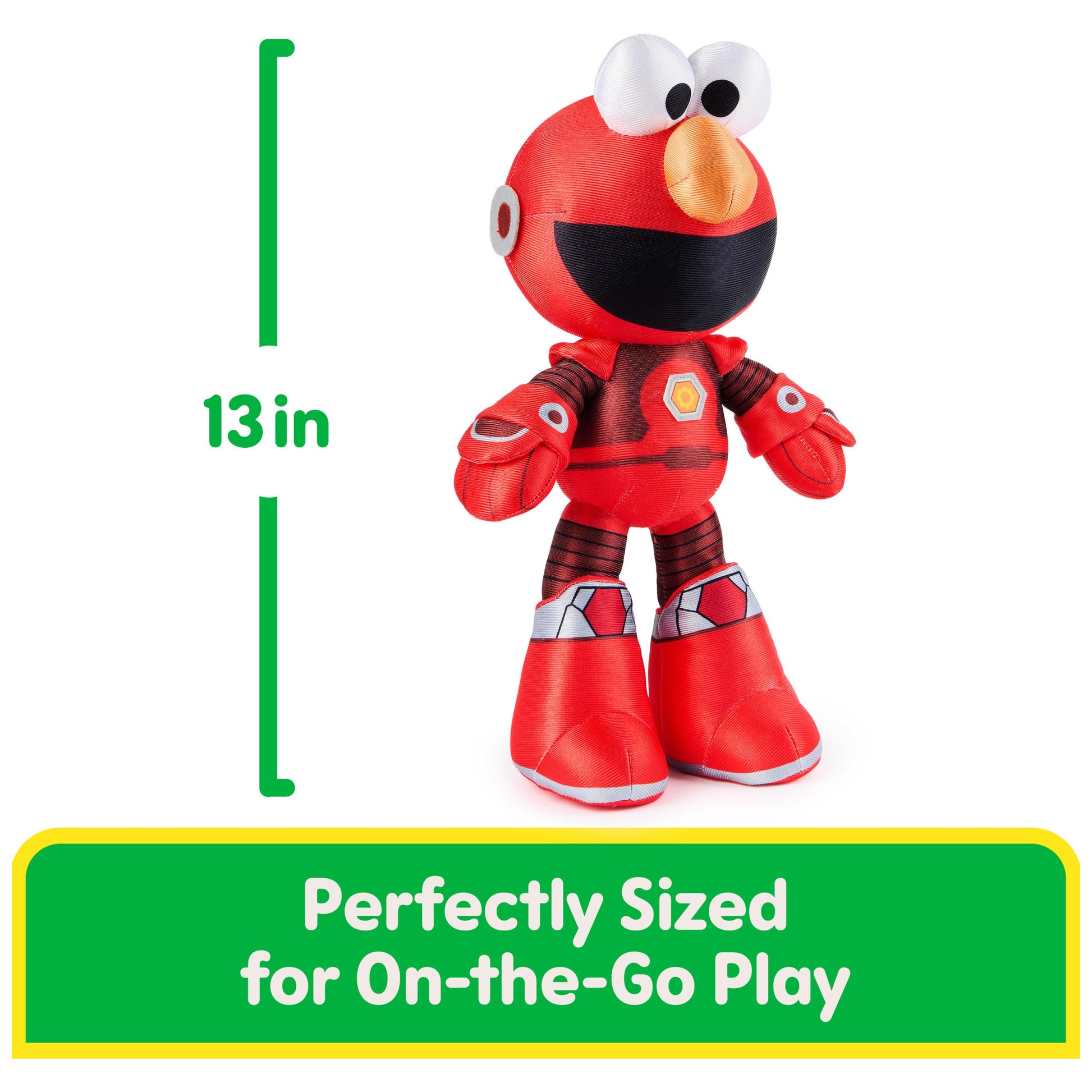 GUND Sesame Street Mecha Builder Elmo 14-Inch Plush Toy for Ages 1+