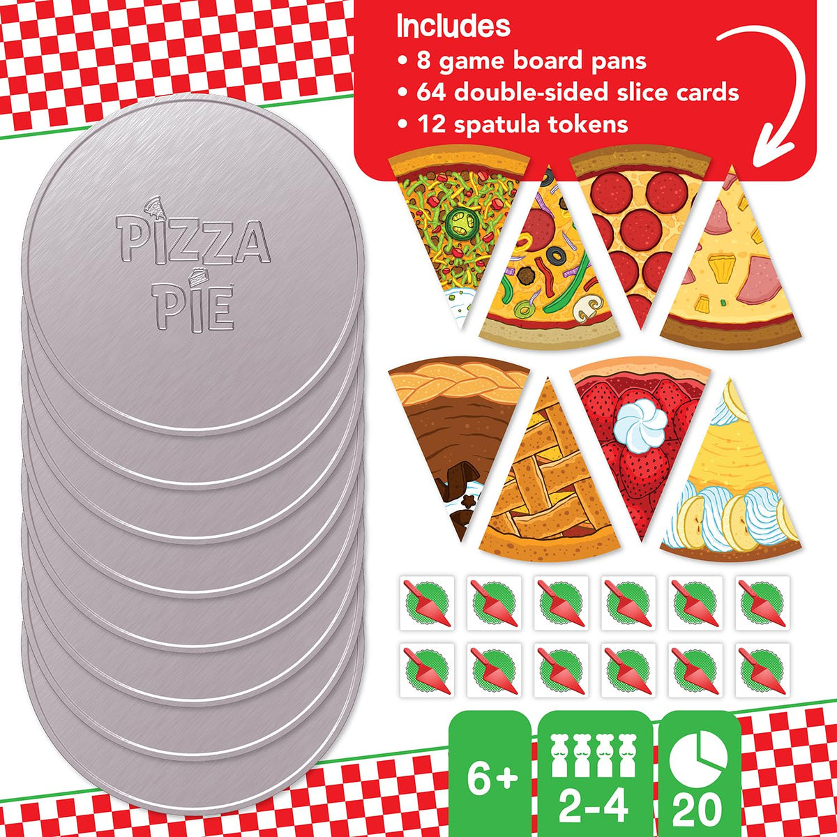 MindWare Pizza Pie Cooperative Game for 6 Year Olds and up - Match Flavors and Win As A Team, 2 to 4 Players