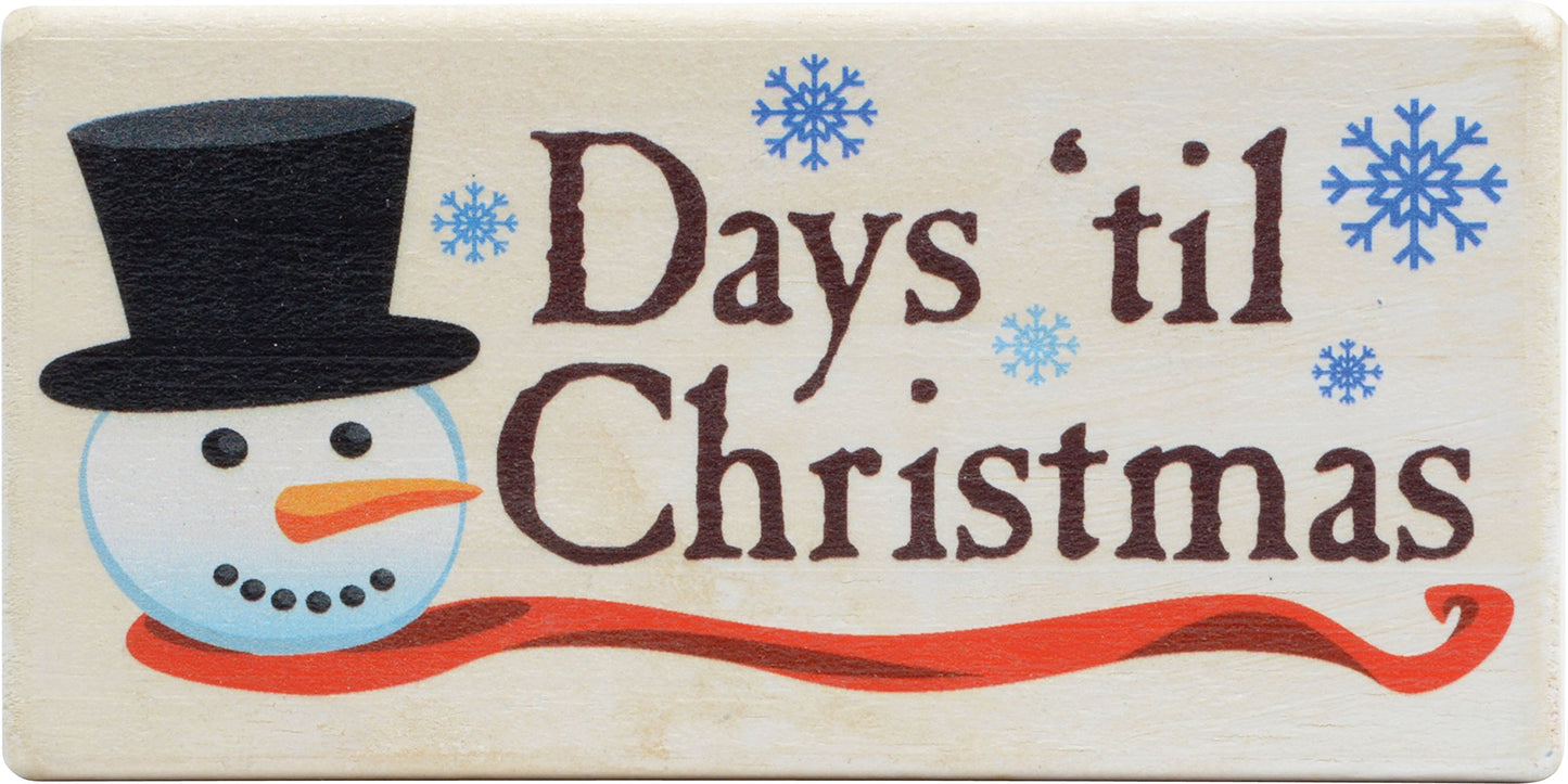 Maple Landmark Days 'Til Countdown Blocks - 3 pc Set - Made in USA