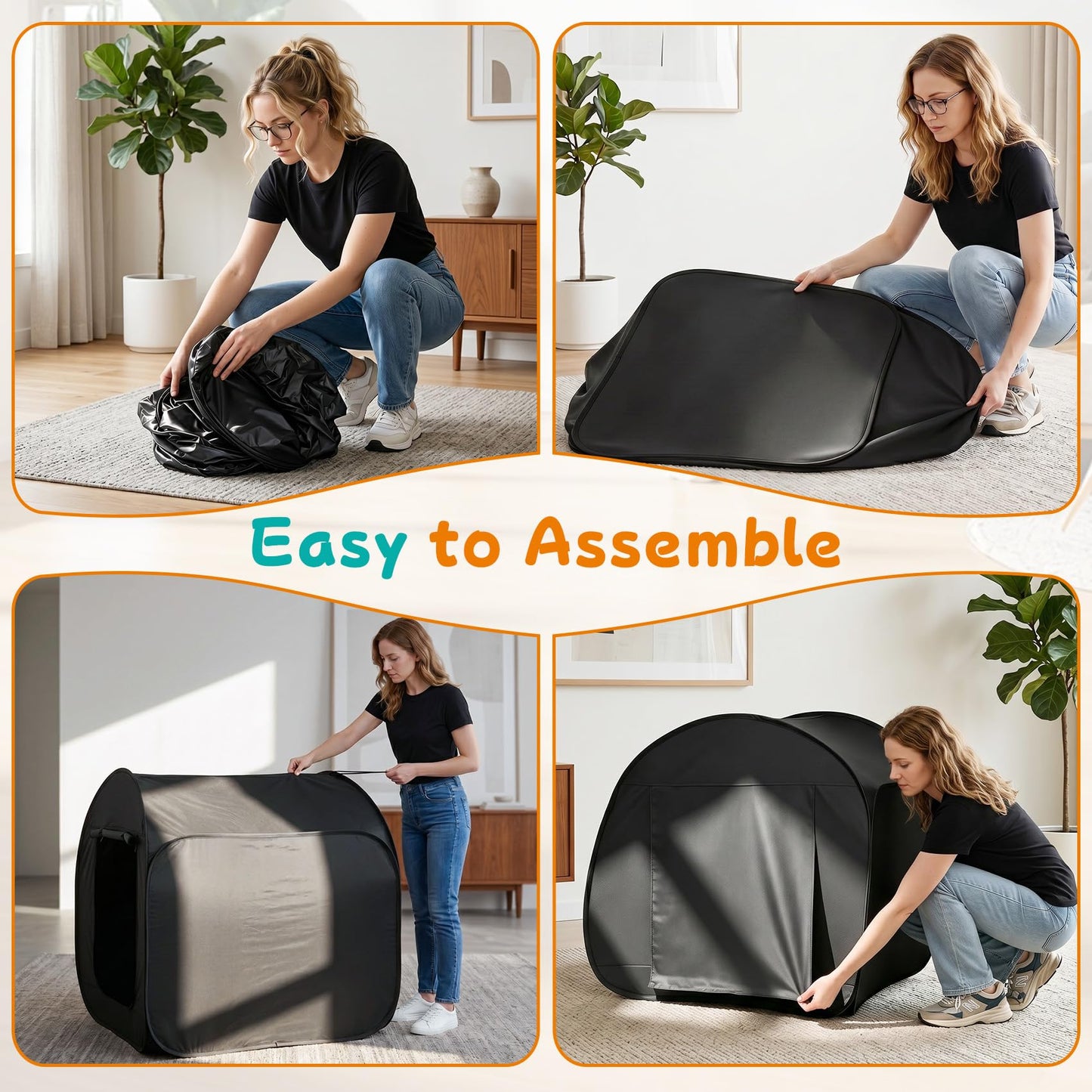 Sensory Tent for Kids, 35.4×35.4×35.4 Inch