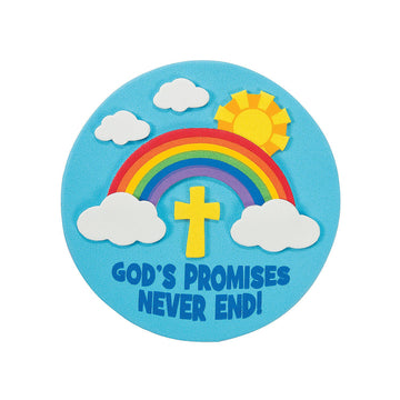 Fun Express God's Promises Craft Kit - Religious DIY Craft Projects Kids Bible Verse Crafting Activities for Home Educational and Fun Bible-Based Art