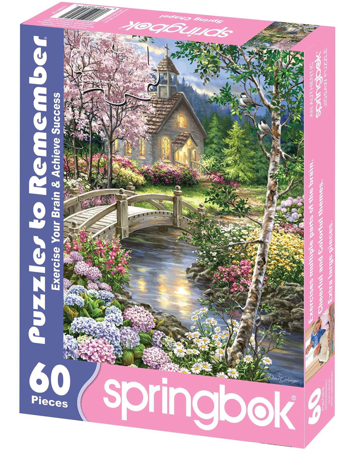 Springbok Spring Chapel 60 Piece Alzheimer's Activity Jigsaw Puzzle