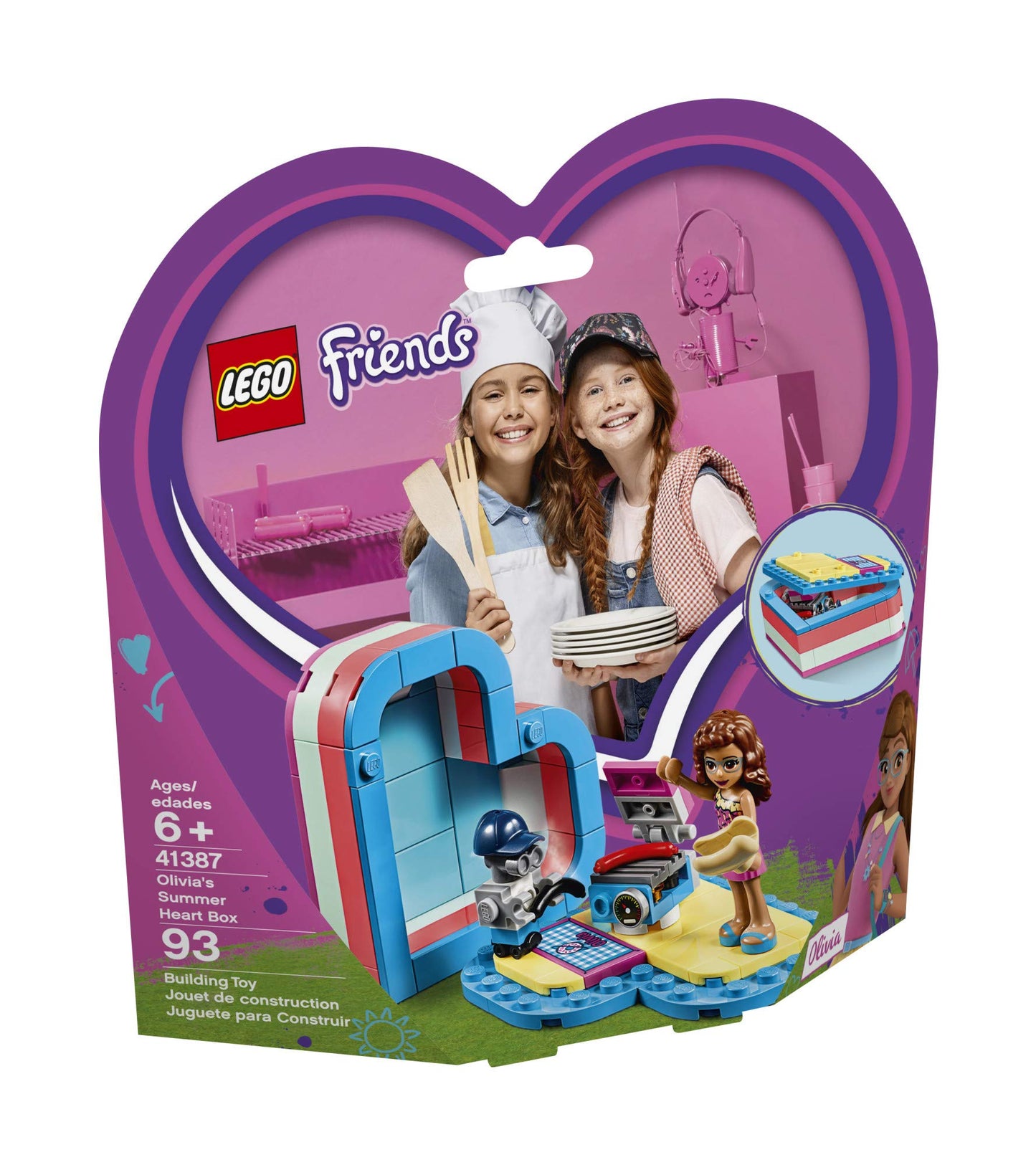 LEGO Friends Olivia’s Summer Heart Box 41387 Building Kit, New 2019 (93 Pieces)