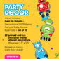 Big Dot of Happiness Gear Up Robots - Decorations DIY Birthday Party or Baby Shower Essentials - Set of 20