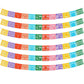 6-Pack Mexican Papel Picado Banner - 132Ft (22Ft x 6) Fiesta Party Decorations & Cinco de Mayo Supplies - 12 Patterns Waterproof Plastic Indoor
