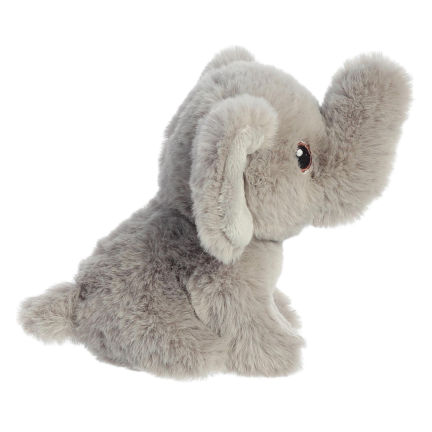 Aurora® Responsibly Made Eco Nation™ Mini Elephant Stuffed Animal - Ideal for Playtime Adventures - Perfect for Birthdays or Just Because - Gray 4.5