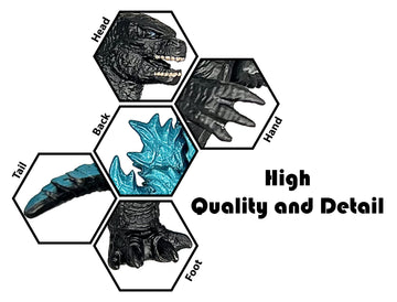 TwCare Monster vs. Kong 2021 Toy Action Figure: King of The Monsters Dinosaur Dragon, Movie Series Movable Joints Soft Vinyl, Travel Bag