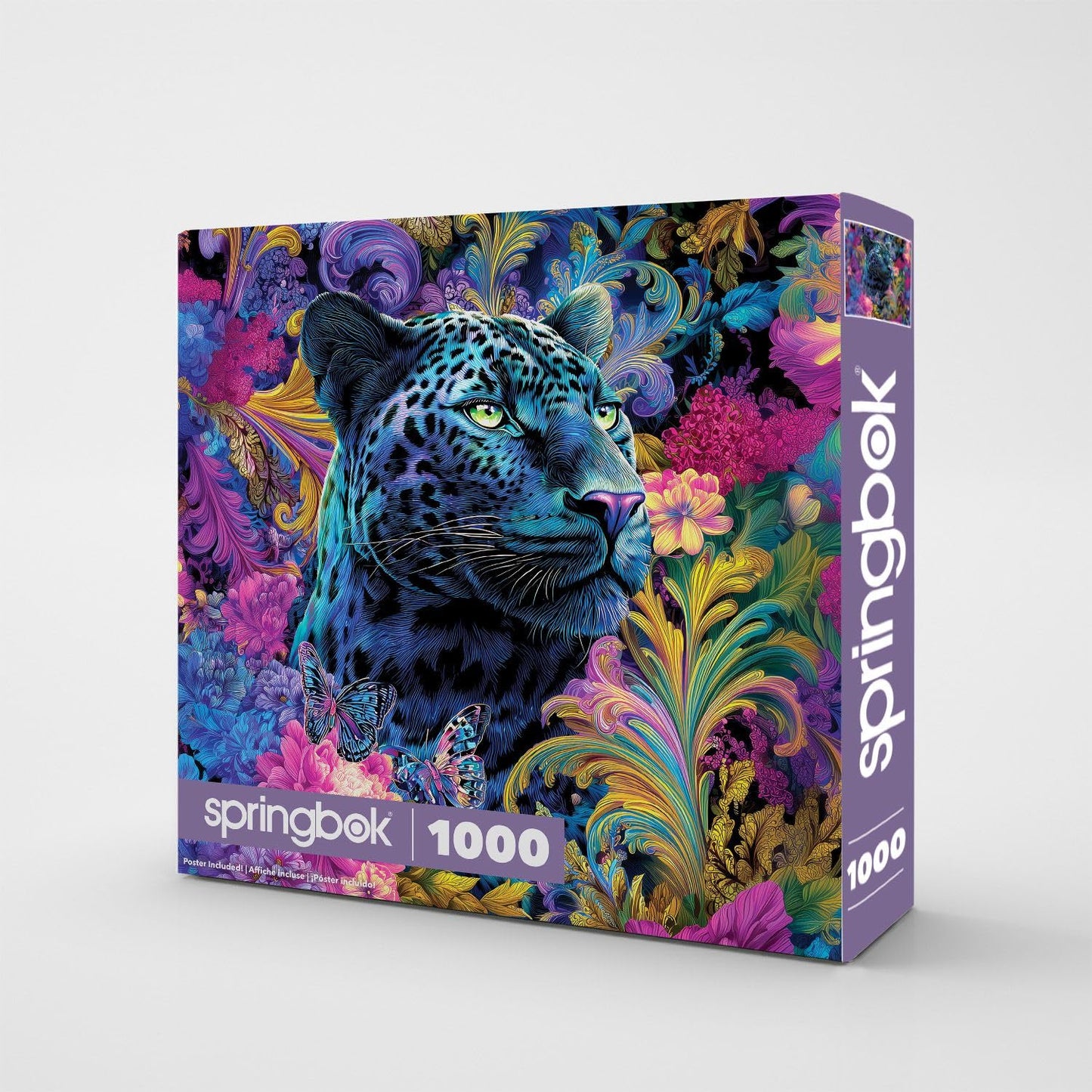 Springbok Paisley Panther Bloom 1000 Piece Jigsaw Puzzle for Adults - Poster Now Included - Unique Cut Pieces - Made in USA