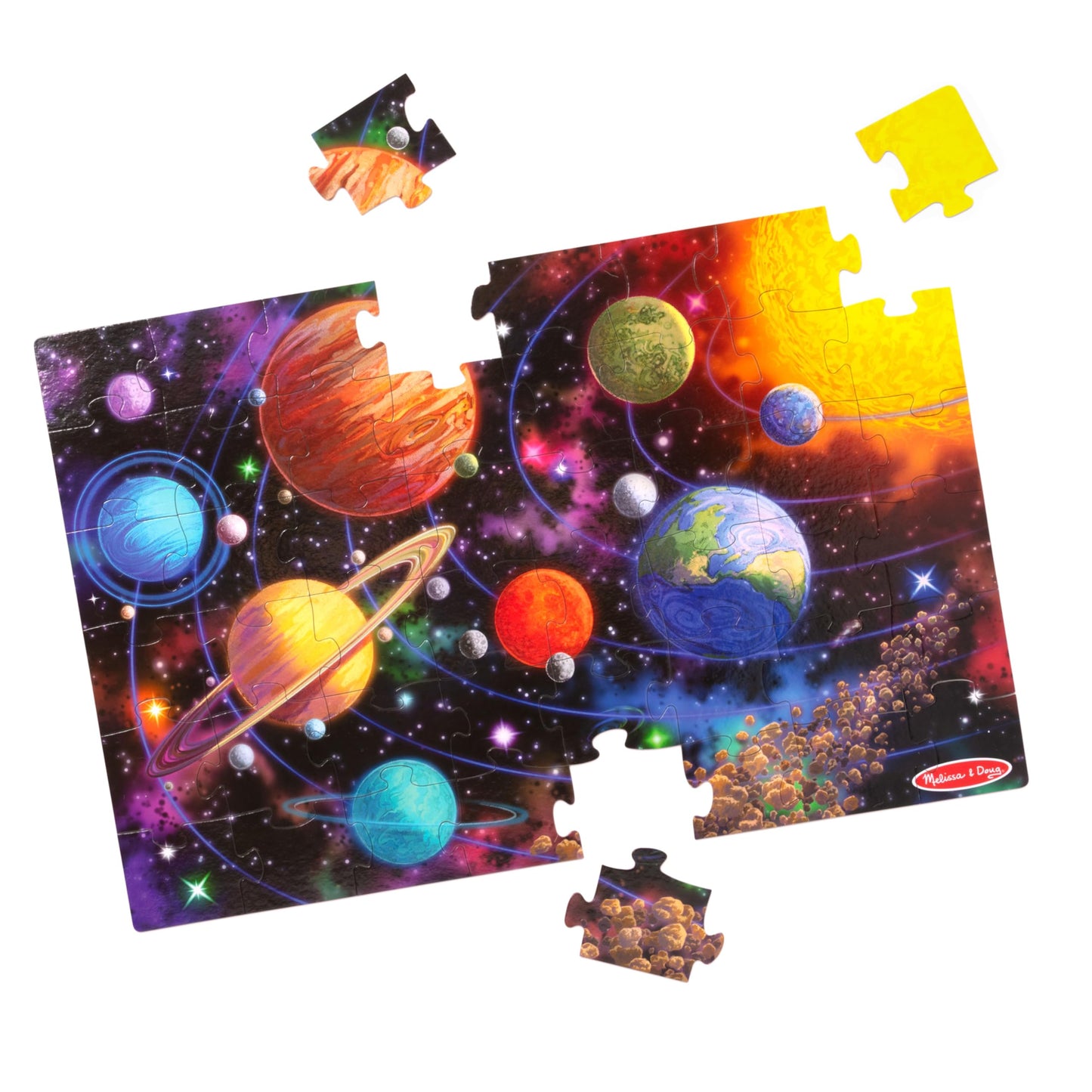 Melissa & Doug Solar System Jumbo Floor Puzzle 48-Piece Space Toy