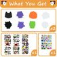 Taocco 34 PCS Halloween Craft Kits for Kids Halloween Foam Pumpkin Craft Kit and Pumpkin Stickers for Kids DIY Craft Party Trick or Treat Party Favors
