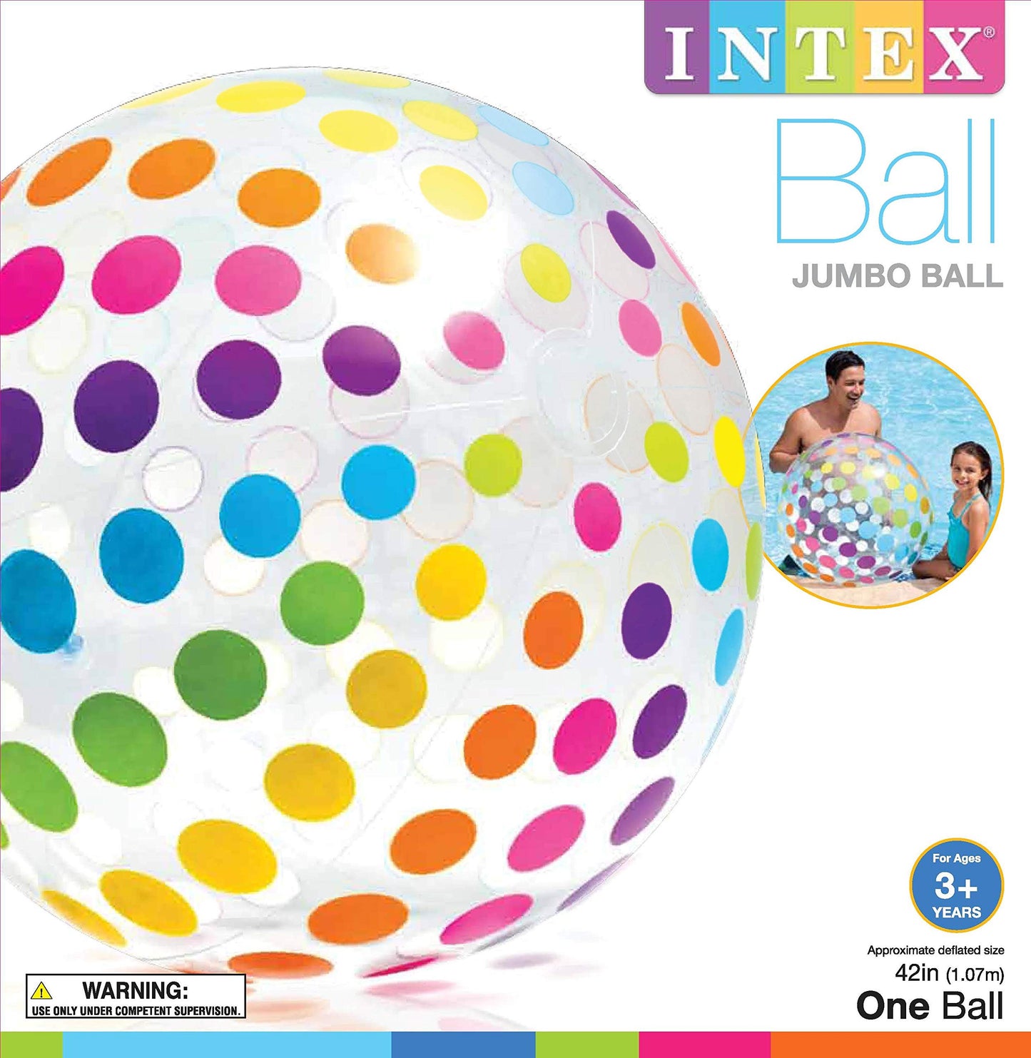 Intex Jumbo Ball (42 inches) (Pack of 2)