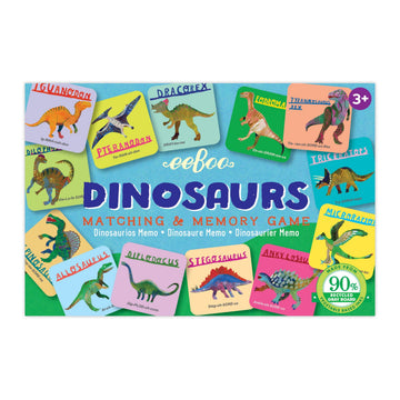 eeBoo Little Dinosaurs Memory & Matching Game, Ages 3+, 1-4 Players