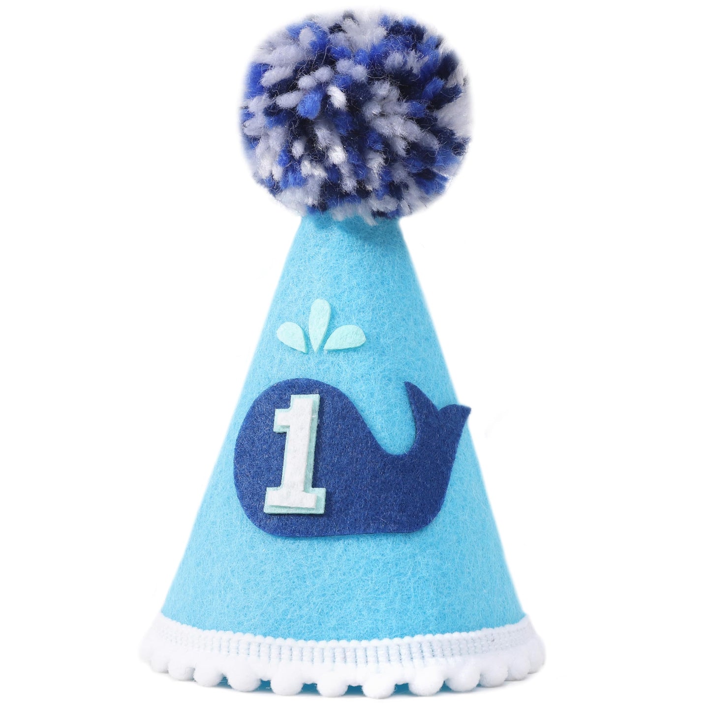 YOUAME 1st Birthday Party Hat - Whales Crown for Baby's First Birthday Party, Decorations and Photo Props