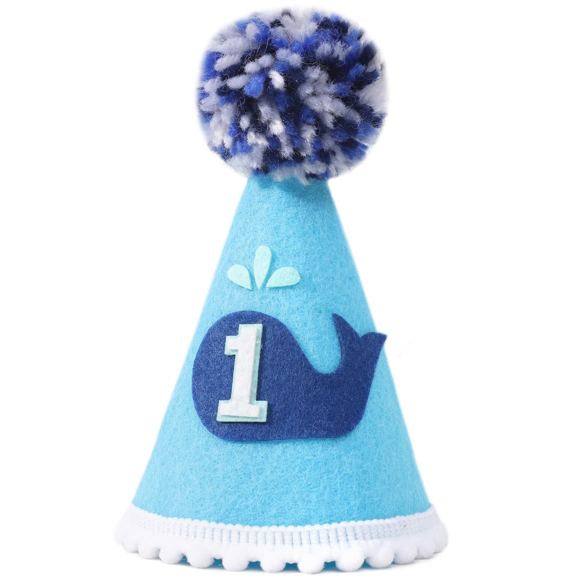 YOUAME 1st Birthday Party Hat - Whales Crown for Baby's First Birthday Party, Decorations and Photo Props