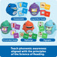 Learning Resources Say-a-Sound Sorting Sharks - Montessori Toys, Kindergarten Learning Activities, Phonemic Awareness Flash Cards, Dyslexia Tools