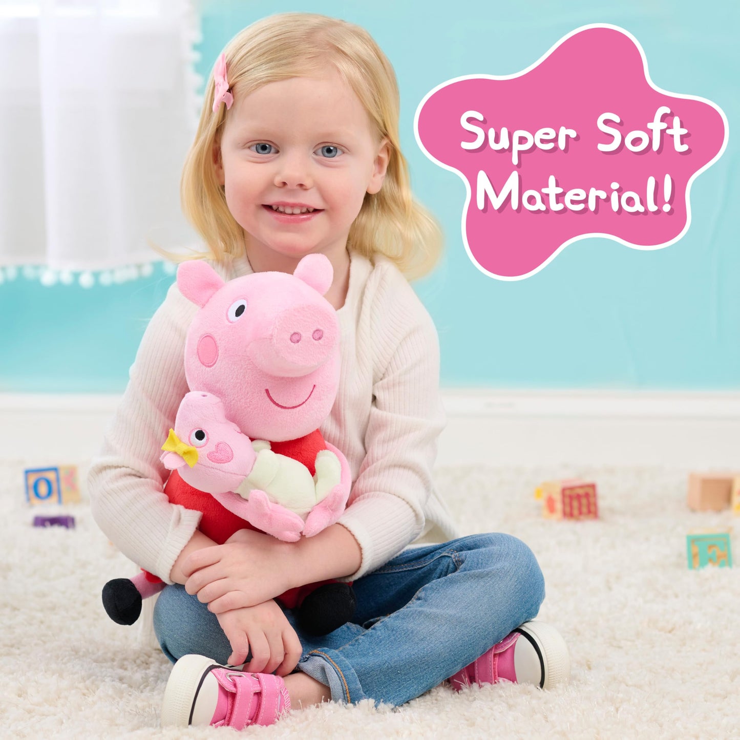 Peppa Pig Lil Friends Big Sis 11.5-inch Plush Stuffed Animal