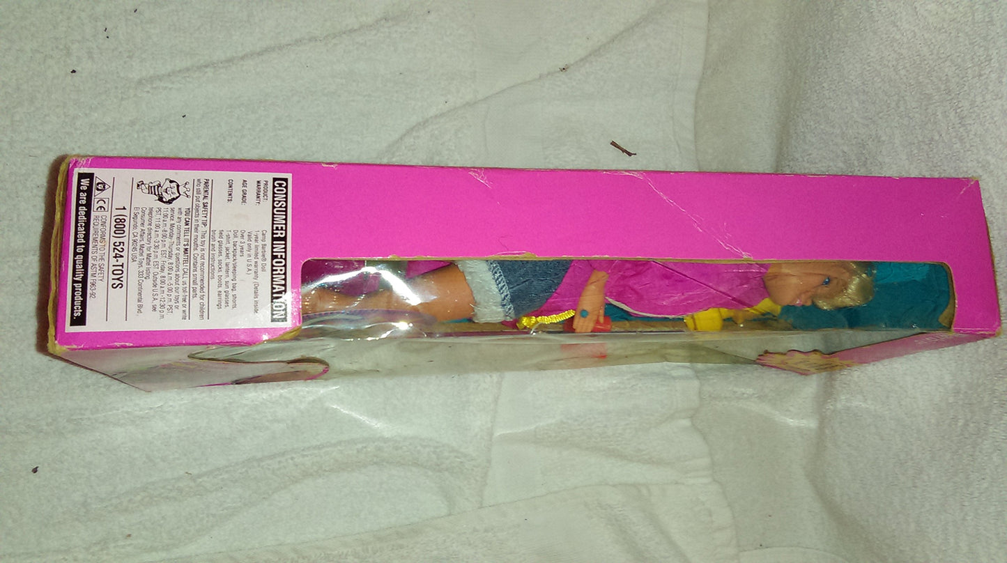 Barbie Camp Barbie Doll w Backpack/Sleeping Bag (1993)