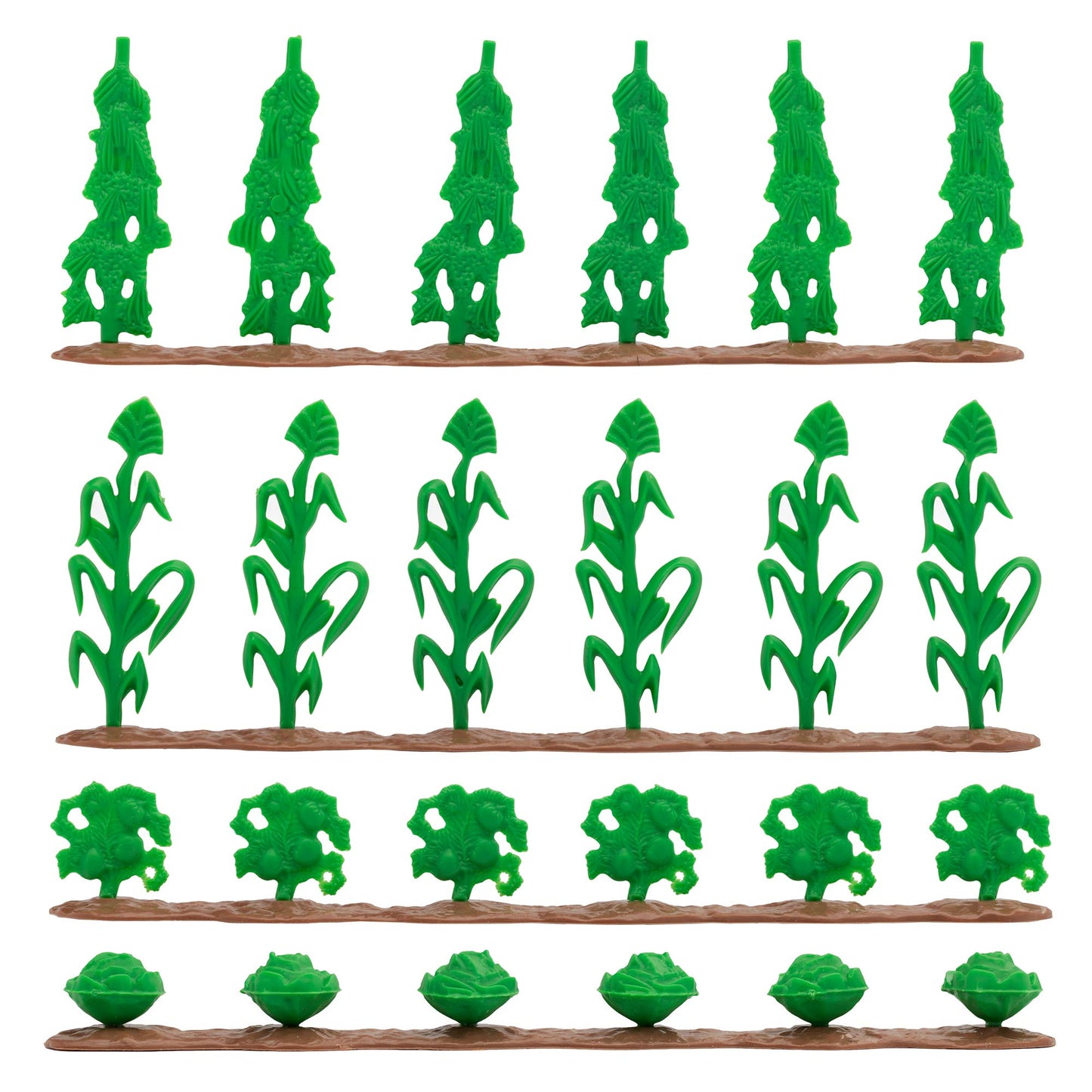 BMC Classic Marx Grandpa's Garden - 13pc Plastic Farm Dog & Crops Playset