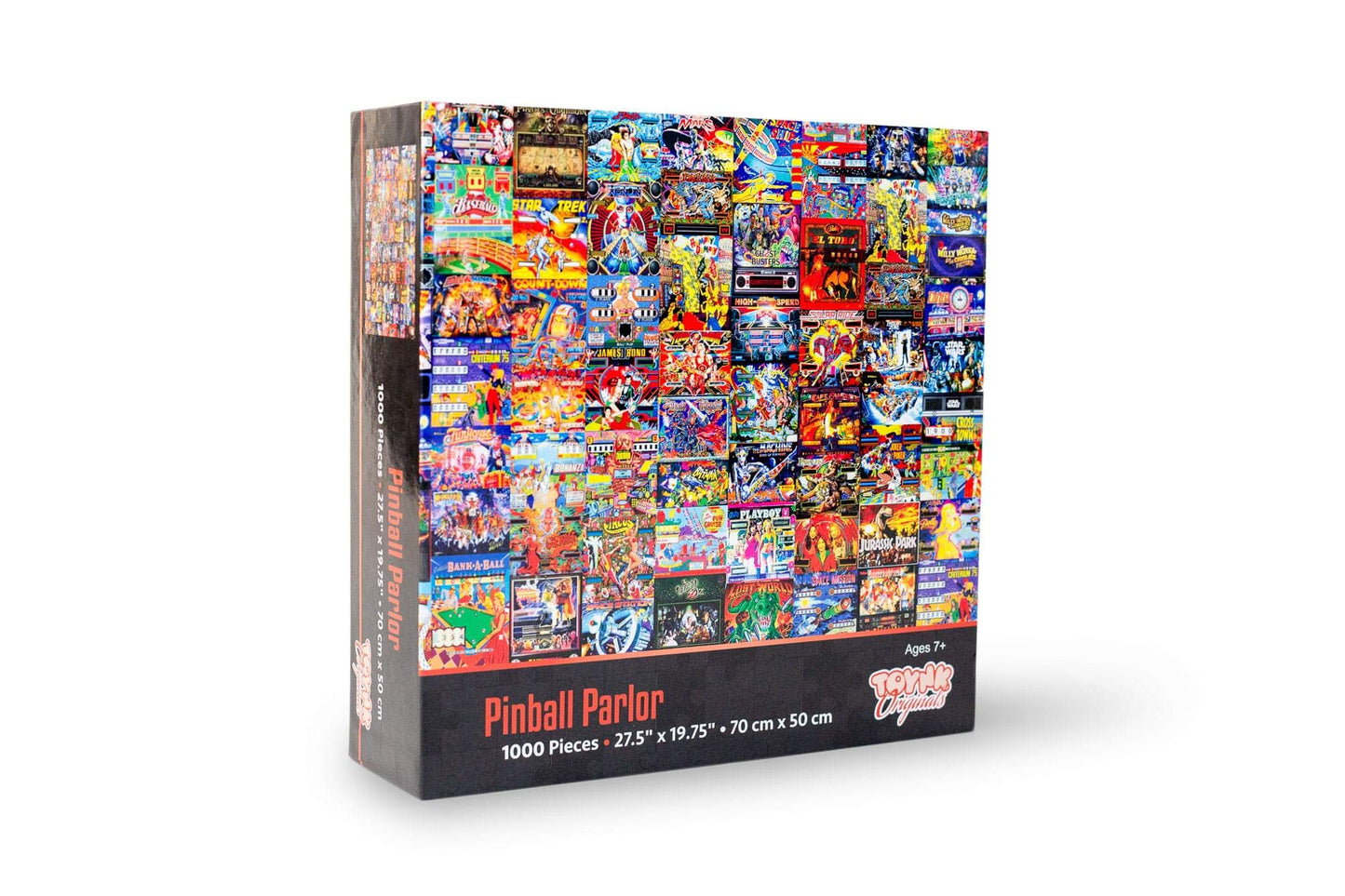 Pinball Parlor Retro Arcade Puzzle for Adults and Kids | 1000 Piece Jigsaw Puzzle Toy | Interactive Brain Teaser for Family Game Night | 28 x 20