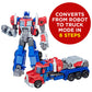 Transformers Toys Heroic Optimus Prime Action Figure - Timeless Large-Scale Figure, Changes into Toy Truck - Toys for Kids 6 and Up, 11-inch (Amazon