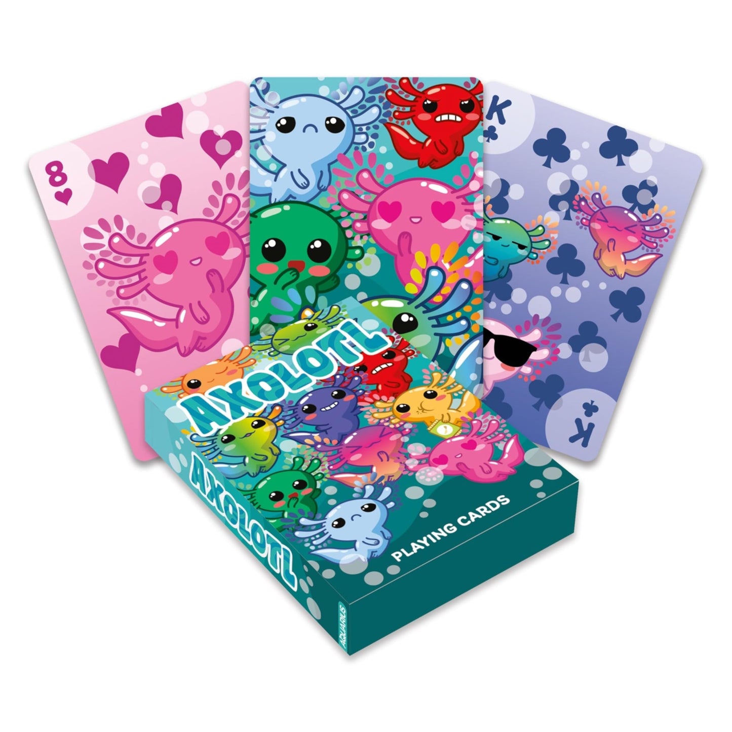 Aquarius Axolotl Playing Cards Standard Size - Themed Novelty Deck with 52 Unique Animal Designs - Collectible Merchandise Gift for Teens and Adults