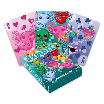 Aquarius Axolotl Playing Cards Standard Size - Themed Novelty Deck with 52 Unique Animal Designs - Collectible Merchandise Gift for Teens and Adults