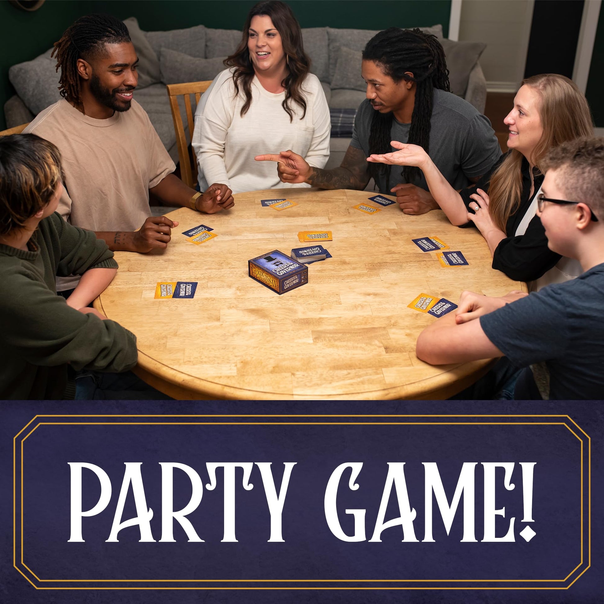 Lost Boy Entertainment Cheers to The Governor - Card Games - Party Games - Family Games - for Kids 8 and Up - Games for Adults - Family Game Night