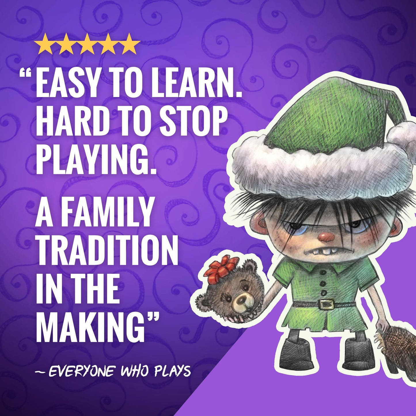 Wicked Christmas - Hilarious Christmas Card Game for Families & Friends | Ages 7+, 3-6 Players, Great Secret Santa Gift & Stocking Stuffer
