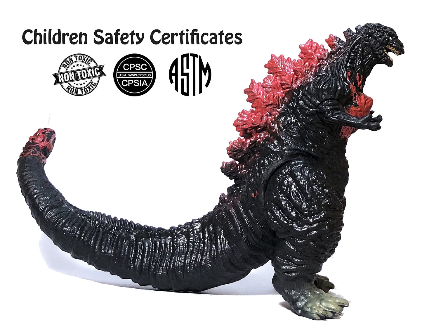 EZFun Set of 8 Godzilla Toys Movable Joint Birthday Kids 2019 Action Figures King of the Monsters Burning Heisei Mecha Ghidorah Pack Plastic Mini